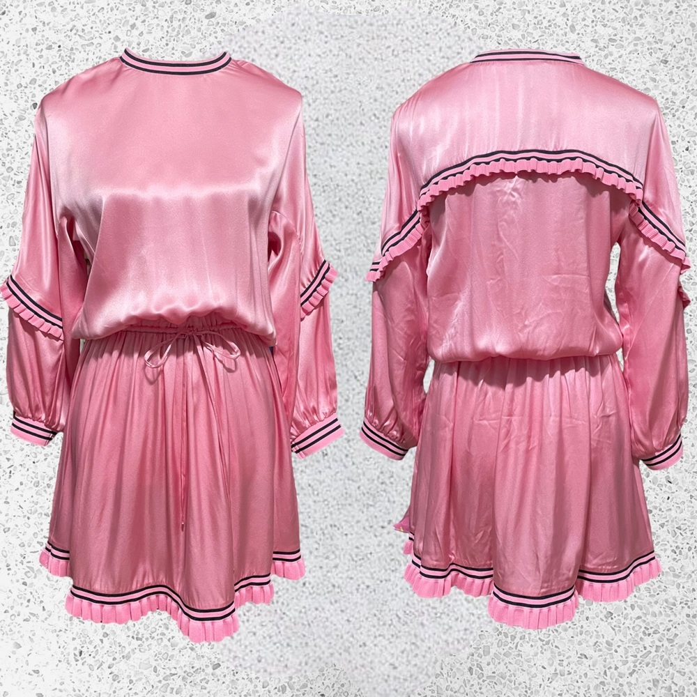 Juicy Couture Rare, FUN, Satiny Pink Dress!  NWT – Small